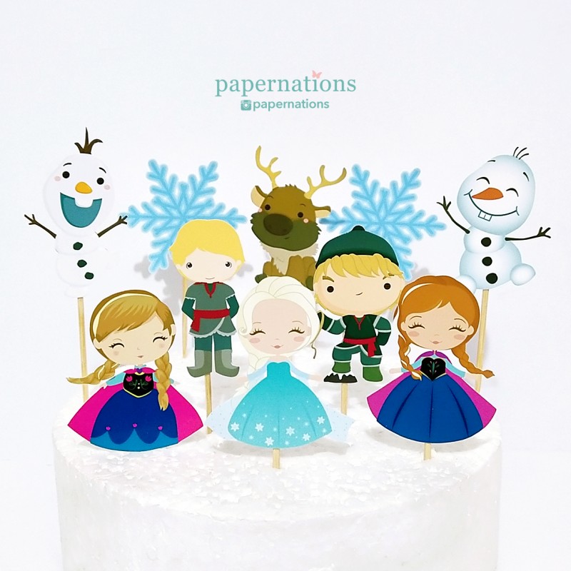 Frozen Cupcake Toppers